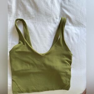 lululemon olive align tank top